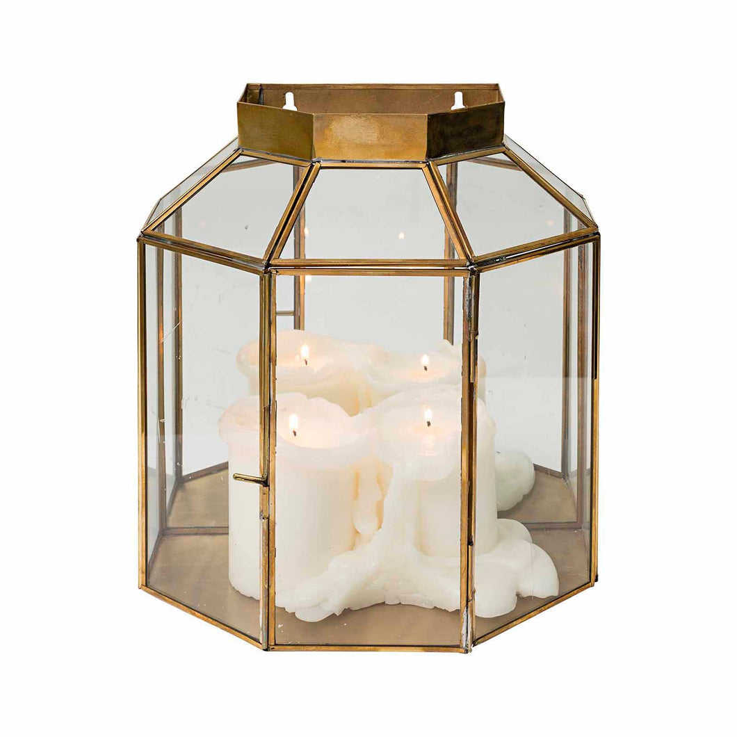 Shuma Aged Brass Lantern